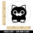 thumbnail image 2 of Round Cat Sitting Rubber Stamp for Scrapbooking Crafting Stamping - Small 3/4 Inch, 2 of 7