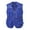 Blue, variant on Men's Fishing Vest Utility Sai Travel Vest with Pockets Outdoor Work Photo Photography Cargo Fly Summer Vest Black