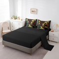 thumbnail image 3 of Leopard Full Bedding Sets, Roses Romantic Animals Comforter Set, Wildlife Safari Valentine Soft Bedding (Comforter+Fitted+Flat Sheet+2 Pillowcases+2 Throw Pillow Covers) 7 Pieces Bed Set, 3 of 5