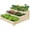 Natural Wood, variant on Beran7 3 Tier 47 x 47 x 22in Raised Garden Bed Horticulture Outdoor Elevated Flower Box Tiered Garden Bed Wooden Vegetables Growing Planter for Backyard/Patio/Gardener