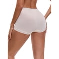thumbnail image 3 of INSPIRE CHIC Women's Full Coverage Maternity Underwear Plus Size High Waisted Ice Silk Invisible Breathable Panties XL Nude, 3 of 4