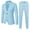 Blue, variant on Wdgfv Boys Suits Classic Fit 2 Piece Wedding Guest Outfit Dress Clothes Suit Jacket Pants with Vest Tuxedo 6XL