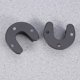 thumbnail image 3 of IDEANATEGRATE 2Ud Soporte Para Barra Colgante De Acero Inoxidable Negro Ideal Para Closet, 3 of 6