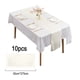 thumbnail image 2 of Paquete de 10 caminos de mesa de satén de 30cm x 275cm, caminos de mesa de cinta para bodas, fiestas, cumpleaños, banquetes, decoraciones para restaurantes y hoteles, 2 of 5
