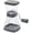Gray, variant on PrepWorks Nut Chopper – Manual Handheld Nut Grinder for Chopping Nuts, Seeds, and Herbs, Easy to Use, BPA-Free