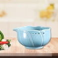 thumbnail image 4 of Rallador de de cerámica, cuenco para pasta de , utensilio de cocina decorativo y fácil de usar, herramienta de cocina para restaurantes de con Azul, 4 of 6