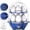 DARK BLUE, variant on 3-in-1 Electric Egg Cooker for Hard Boiled Eggs, Poacher Eggs, Omelet Maker & Vegetable Steamer, Holds 7