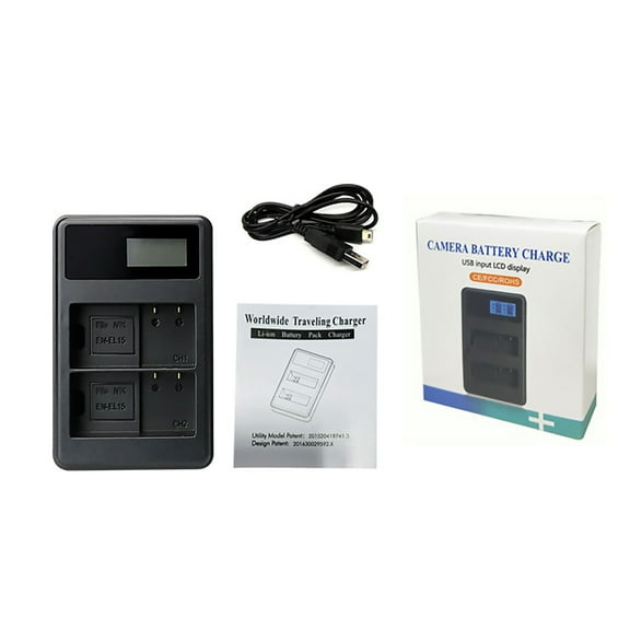 Charger for D600 D800 D800E D7000 V1 Cameras, Premium Lithium-ion, Fast Charging Battery Accessory