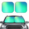 thumbnail image 2 of Zufioo blue green colors Print Folding Car Windshield Sun Visor, Anti-ultraviolet Sun Visor, Suitable for Trucks, Vans Car Accessories-Large, 2 of 6