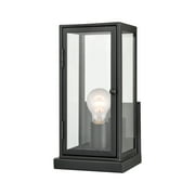 Elk Home 6-Inch Wide Outdoor Foundation Wall Sconce, Matte Black
