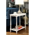 thumbnail image 7 of End Table with Charging Station, Modern Rustic Side Table with Metal Frame and Open Shelf, Wooden Sofa Side Table with Hidden Tray, Turned Legs for Small Space, 7 of 7
