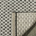 thumbnail image 5 of SAFAVIEH Courtyard Blair Checkered Indoor/Outdoor Area Rug, Black/Light Grey, 9' x 9' Round, 5 of 6