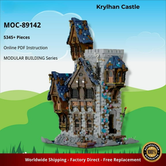 Krylhan Medieval Castle Modular Building Blocks MOC-89142 Bricks Toys 5345 pcs