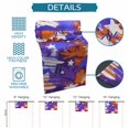thumbnail image 6 of Blue Red USA Flag Table Runner 70 Inches, Abstract Moden Oil Painting 4th of July Bed Runner Dresser Scarves Tabletop for Indoor Outdoor Parties/Ceremony/Banquet, 13" x 70", 6 of 9