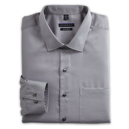Synrgy - Men's Big & Tall Synrgy Sateen Dress Shirt - Walmart.com