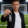 thumbnail image 5 of Lunxisen 2 Pcs Custom Photo Soccer Keychain Personalized Gift for Football Fans Coaches Sports Enthusiasts Engraved Present, 5 of 7