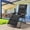 Black, variant on Nextay Zero Gravity Chair, Reclining Camping Lounge Chair for Indoor, Reclining Patio Chairs with Cup Holder Trays and Removable Cushion, Folding Recliner for Outdoor, Grey