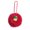 Red337, variant on WWG Christmas Tree Ornaments, Festive Hanging Decorations with Resin Santa Claus, Snowman, Mini Tree and Cake Patterns, Soft Faux Polyester Ball with Hanging Cord, for Christmas Tree, Wreath
