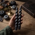 thumbnail image 2 of Twfbrm Halloween Spiral Taper Candles, 2 Packs 7 Inch Tall Candlesticks with Twisted Fat Design, Halloween Decoration Soy Wax Candle for Home, Dinner, Wedding, Party Favor, 2 of 8