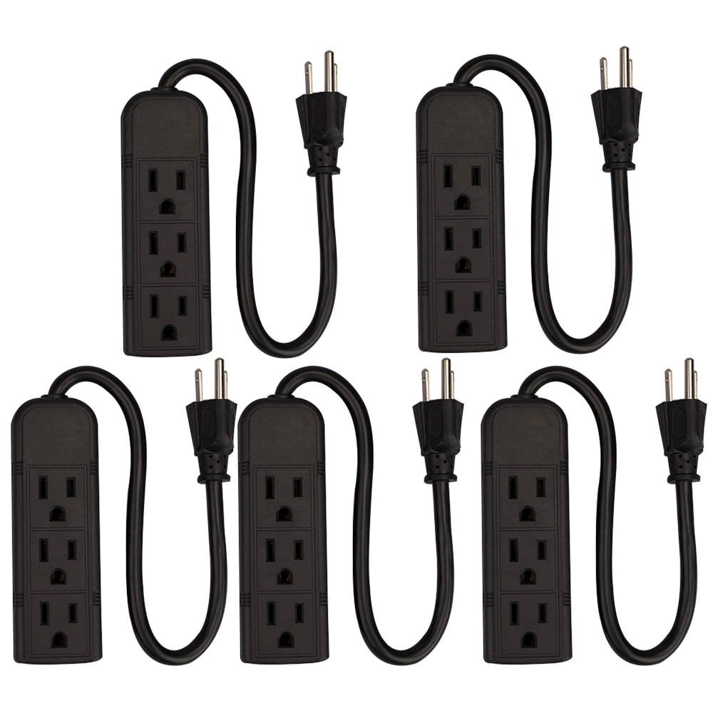 Hyper Tough Ht 3outlet Pwr Strp with 16 Awg 1ft Cord