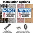 thumbnail image 3 of (2 Pack) No Food Or Drink Allowed In OSHA Notice Sign 18 Inch X 12 Inch Indoor / Outdoor Rust-Free Aluminum Metal Signs for Workplace, Workshop, and Construction Site, Made in the USA, 3 of 8