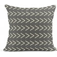 thumbnail image 4 of Set of 4 Throw Pillow Covers Modern Geometry Grey and White Words Sweet Point Triangle Wave Stripes Arrow Decorative Pillow Cases Home Decor Standard Square 18x18 Inches Pillowcases, 4 of 5
