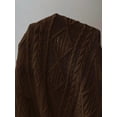 thumbnail image 4 of Hauts d'Été à Manches Courtes pour Femmes en Tricot Texturé Col Rond T-Shirts pour Enseignants Marron TG, 4 of 9