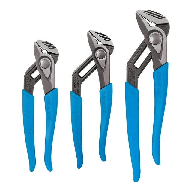 Channellock GS-3XECP SPEEDGRIP - Juego de alicates para lengüeta y ranura de acero de alto carbono