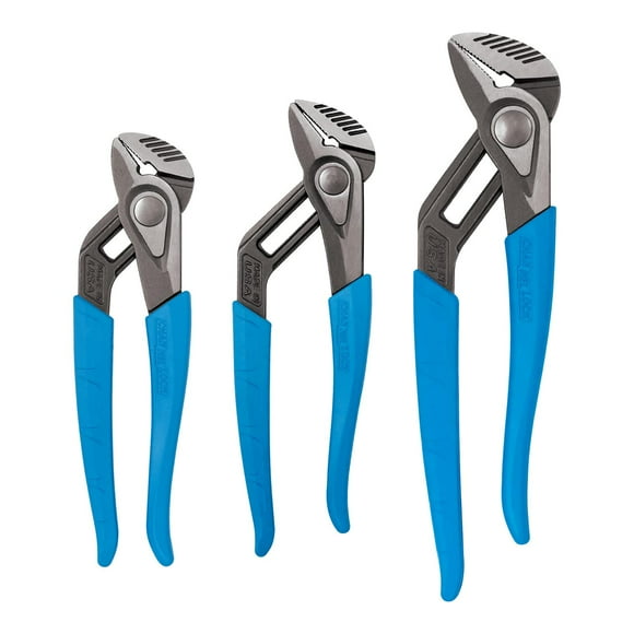 Channellock GS-3XECP SPEEDGRIP - Juego de alicates para lengüeta y ranura de acero de alto carbono