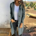 thumbnail image 2 of RYDCOT Womens Chunky Cable Knit Long Cardigan Warm Open Front Sweaters Hooded Knitted Sweater Button Down Winter Outerwear Coats with Pockets Sale, 2 of 7