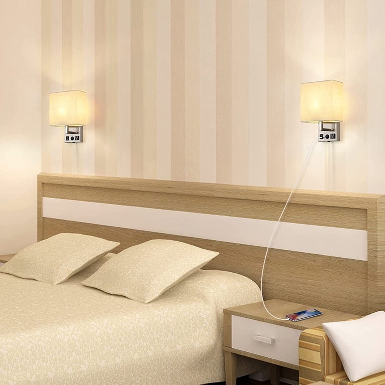 Set Of 2 Modern Wall Sconces Lamps For Bedroom, Living Room