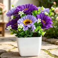 thumbnail image 6 of Clearance Artificial flowers under $5,‌Artificial Chrysanthemum Flower Gypsophila Pot Bonsai Decor Lifelike Flowers In Planter Realistic Home & Decor Perfect For Garden Wedding, 6 of 7
