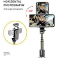 thumbnail image 3 of PrtJoy Wireless Selfie Stick Bluetooth Wireless Shutter Portable 28 Inch Aluminum Alloy Selfie Stick Mobile Phone Tripod Suitable for Smartphones Such As iPhone Or Android and GoPro Sports Cameras, 3 of 8