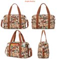 thumbnail image 2 of Cute Bear Print Women Duffel Bag for Travel High Capacity Jacquard Canvas Water Resistant Travel Sport Hand Bag Weekender Overnight Bag for Gym Sport, 2 of 8
