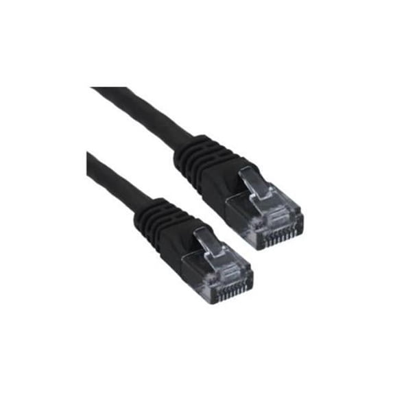 1 ft. Cat6 Patch Cord Booted, Black