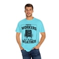 thumbnail image 4 of Humorous Letter Carriers Duties Illustration Pun Novelty Mailmen Graphic Saying Men Women  Unisex Garment-Dyed T-shirt, 4 of 4