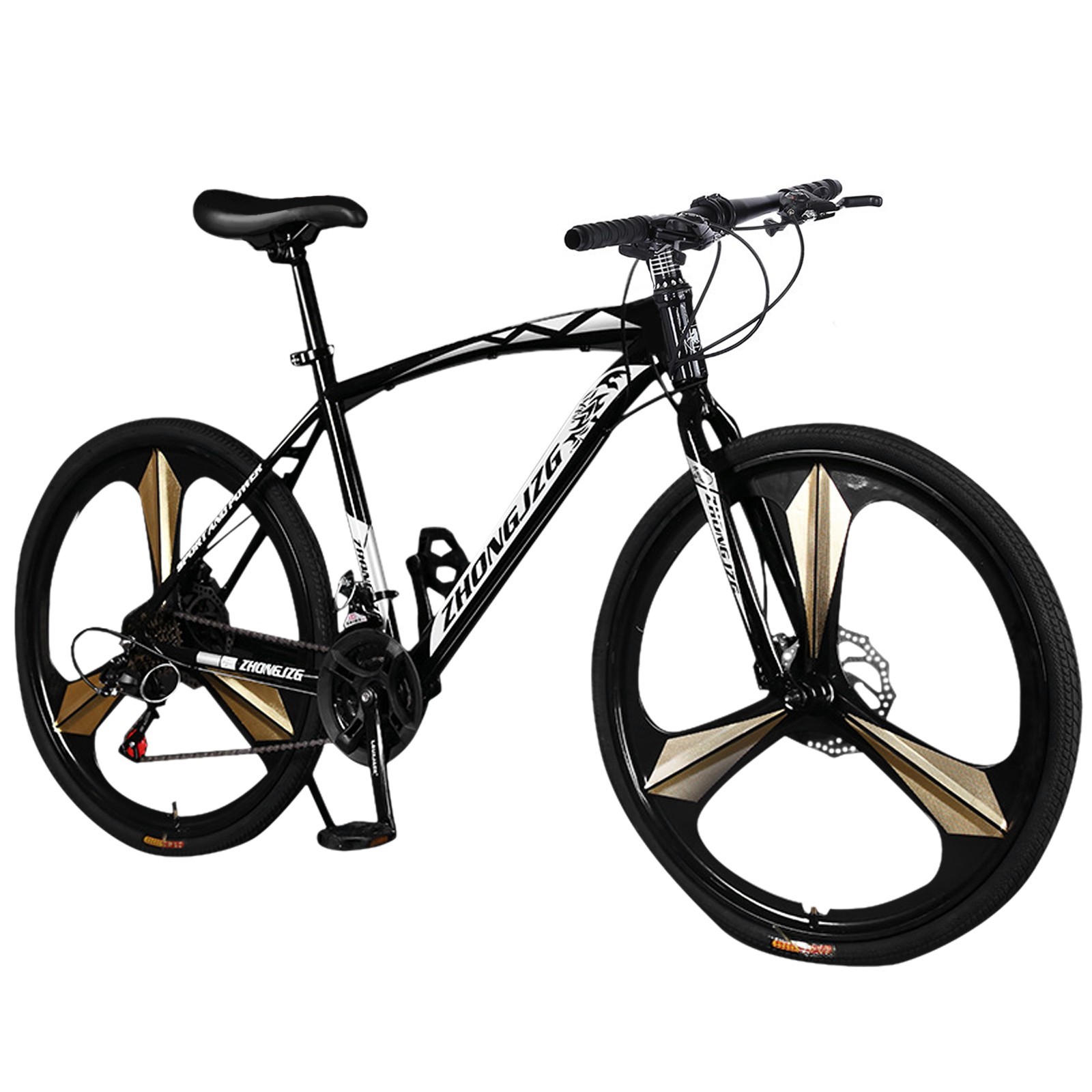 ❥21 Speed Commuters Aluminum Full Suspension Bike Double Disc Brakes 700c