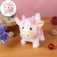 thumbnail image 2 of Short Pile Plush Robot Cattle Plushie Adorable And Huggable For All Ages, 2 of 9