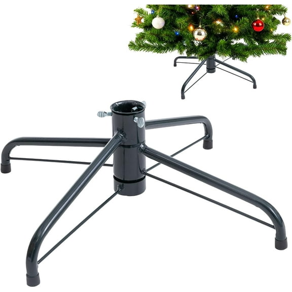 Metal Christmas Tree Stand, Replacement Christmas Tree Base for 4-8 Ft Artificial Trees, 13.78 Inch Foldable Xmas Tree Stand Bracket Fits 0.5-1.57 Inch Poles(1PCS)