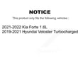 thumbnail image 2 of Transit Auto Front Rear Hub Bearings Assembly Disc Brake Rotors and Ceramic Pads Kit (10Pc) for Car Kia Forte Hyundai Veloster - Left Right Side (Driver Passenger) KBB-131237, 2 of 11