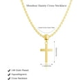 thumbnail image 5 of Cross Necklace for Women - Dainty 14K Gold Plated/Sterling Silver/Rose Gold Layered Cross Pendant Simple Cute Necklaces for Women Trendy Jewelry Gifts, 5 of 16