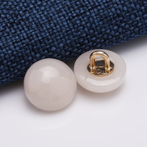 Nvzi 20 botones de 11,5 mm de color rosa claro para coser - Botones de resina y aleación para cierres de costura - Ideales para diversas manualidades y decoración de prendas de vestir