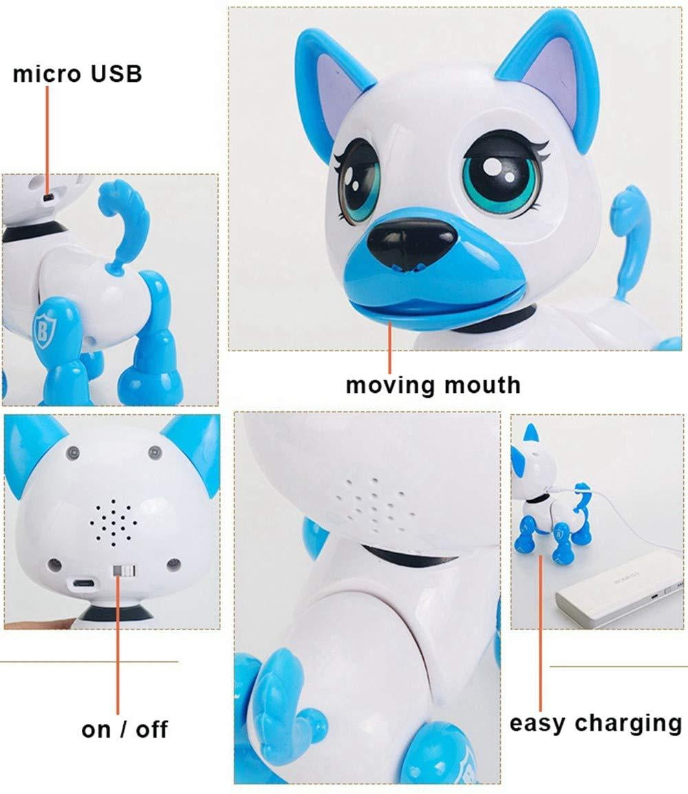 Gifts for Kids ● Voice Control＆Intelligent Talking Electronic Robot Dog Toys for Age 3 4 5 6 7 8 Year Old Boys and Girls Smart Pet Interactive Puppy White 