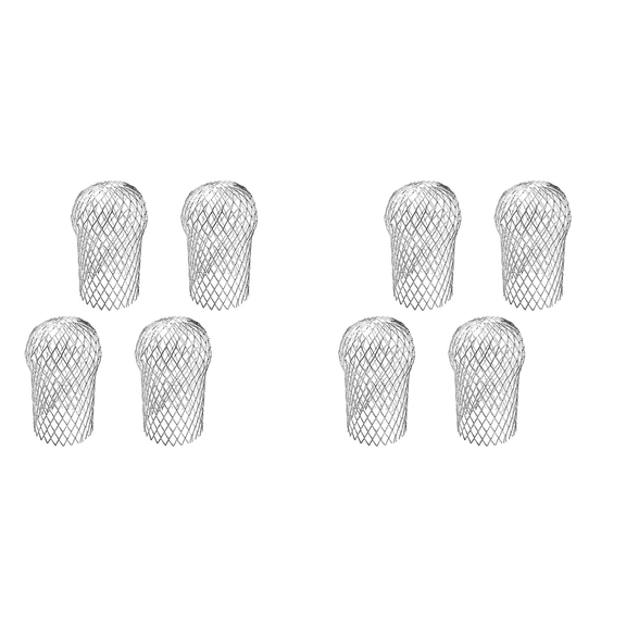New Arrivals 8 Pcs Gutter Downspout Guards 3.5 Inch Aluminum Leaf Filter Strainer Expandable Protector