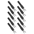 thumbnail image 3 of 10pcs 4mm Fourche Bêche Connecteurs U Type Borne de Sertissage Électrique pour Tester MultimeterBlack, 3 of 14
