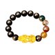 thumbnail image 1 of Pulsera Feng Shui Pulsera de obsidiana dorada natural Pulsera Pixiu que cambia de color, 1 of 6