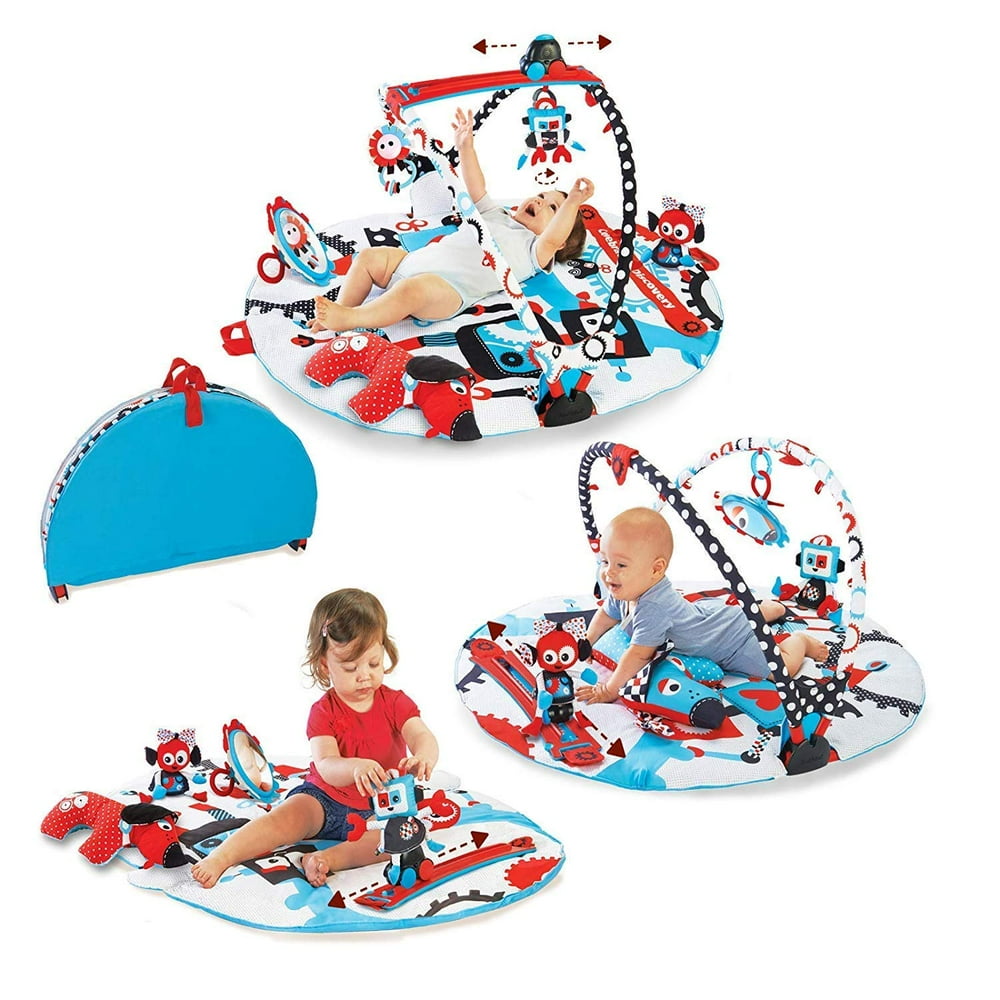 Yookidoo Baby Gym and Play Mat 3 Stage Accessory Gym with Motorized