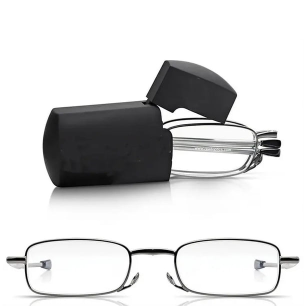 4 pares de gafas de lectura plegables con bloqueo de luz azul, pequeños lectores plegables para hombres y mujeres