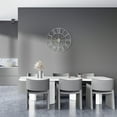 thumbnail image 7 of Sorbus Large Metal Roman Numberal Wall Clock for Living Room Decor (Silver, 16" Diameter), 7 of 7