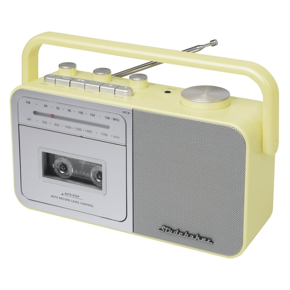 Studebaker SB2130CS Portable Cassette Player/Recorder with AM/FM Radio